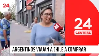 Desde atún a neumáticos: argentinos viajan a Chile a comprar | 24 Horas TVN Chile