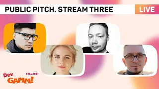 How to pitch your game? / #PublicPitch. Stream 3 (Fall 2021)