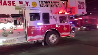 Purchase Fire Tower Ladder 53 Returning to Headquarters From Mamaroneck 2nd Alarm