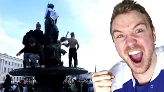 Finland WINS GOLD in Ice Hockey & Goes Wild!