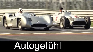 Lewis Hamilton & Sir Stirling Moss in Mercedes 300 SLR (W 196 S) at Mille Miglia - Autogefühl