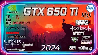 🟢NVIDIA GTX 650 Ti  in 15 Games |  in 2024