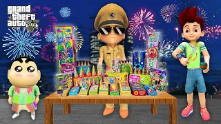GTA 5 : Little Singham & Shinchan Shopping For Diwali in GTA 5!