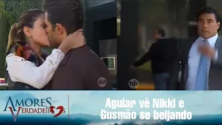 Amores Verdadeiros- Vitória decide trocar os guardas-costas; Aguiar vê Nikki e Gusmão se beijando