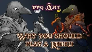 Why you should Play A Kenku Tengu - Kiri Critical role fan art RPG Art Rookzer0