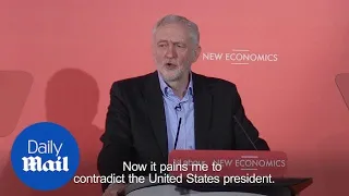 Corbyn criticises Michael Gove and Donald Trump on climate change