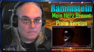 Rammstein - Piano Version - First Time Hearing - Mein Herz Brennt - Requested Reaction