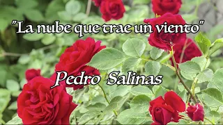 "La nube que trae un viento". Pedro Salinas