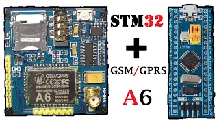 STM32 GSM/GPRS модуль Ai-Thinker A6.Управление по SMS и громкая связь.ТЕСТ.