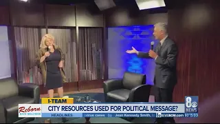 I-Team: Did Fiore use city resources for a political message?