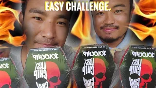 Jolo chip challenge one last chip easy challenge for the Northeast people.