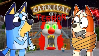 Bluey and Bingo Escape the CARNIVAL OF TERROR!
