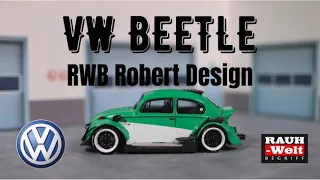 Custom VW Beetle!!! RWB Brazilian Design Inspire Model 1:64 Scale close ups and Review Robert Design