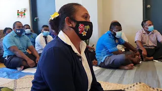 Fijian Prime Minister Voreqe Bainimarama visits EOC at Rakiraki and Tavua.