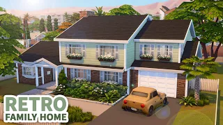 Retro Family Home // The Sims 4 Speed Build