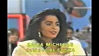 Zaira Michelle no Clube do Bolinha 1991 Quadro Eles e Elas Dublando Gal Costa (INÉDITO/RARIDADE)✅