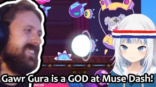 Forsen Reacts To Gawr Gura is a GOD at Muse Dash!