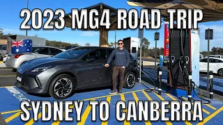 2023 MG4 Electric Vehicle Highway Range Test Sydney to Canberra Drive