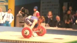 Podobedova Svetlana snatch 3rd attempt 132kg