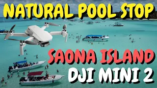 Natural Pool Stop in Punta Cana DJI Mini 2 Drone Video: Saona Island Day Tour, Dominican Republic 4K