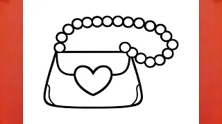 HOW TO DRAW A BEAUTIFUL HANDBAG