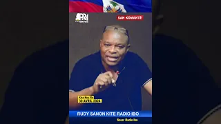 Rudy Sanon kite radio ibo. Wap sezi tande kisa yo fè Rudy ak yon foto. Bagay la grav