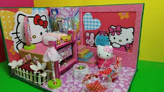 DIY Hello kitty miniature dollhouse