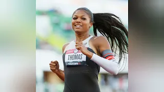 Gabby Thomas won 200m Diamond league 💎💎💎💎doha 21.98s