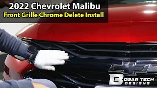 2022 Chevrolet Malibu Front Grille Chrome Delete Install
