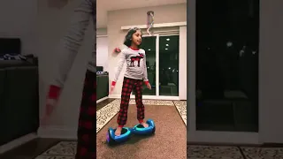 Nila’s hoverboard tricks