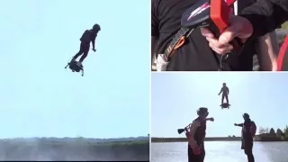 Franky Zapata's awesome Flyboard Air is a new concept of a hoverboard