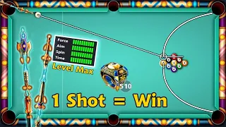 Miami 1 Shot = Win 😍 510 Ring 9 ball pool 🤯 King Cue Level Max 8 ball pool