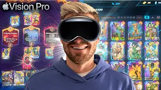 THIS IS INSANE! | Playing Marvel Snap on the Apple Vision Pro | The Future of Gaming?!