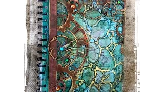 Mixed Media Journal Cover Tutorial Organic Matter