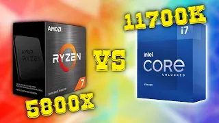 🤯 Intel i7 11700K vs AMD Ryzen 5800X (🔥 Empieza la guerra 🔥)