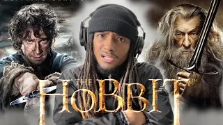 Binge Watching The Entire *HOBBIT TRILOGY* In One Day | First Time REACTION | Better than LOTR?