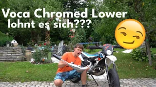 Voca Chromed Lower löhnt er sich wirklich???(Derbi Senda)