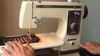 Privileg Super Nutzstich 485 Nähmaschine  Sewing machine Швейная машина  test шифон, джинс, кожа