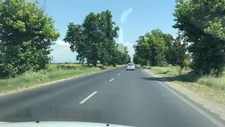 Drive through countryside of Bulgaria