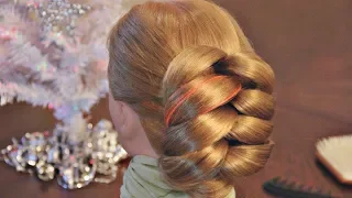 Широкая псевдокоса | Авторские причёски | Лена Роговая | Hairstyles by REM | Copyright © #hairstyles