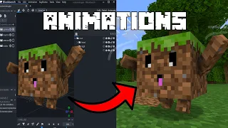 Minecraft Bedrock Animations Tutorial | Blockbench | Bridge v2