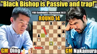 FIDE Candidates Tournament 2022 | Ding Liren VS Hikaru Nakamura | Round 14