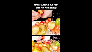 #Shorts ASMR 체리탕후루 먹방 * CANDIED CHERRY TANGHULU / Shorts Nunsaegi 쇼츠