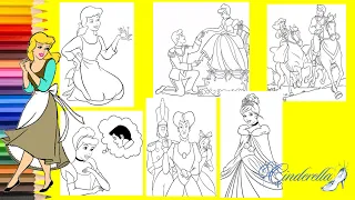 Coloring Disney Cinderella Prince Jaq Guz & Friends   Coloring Pages