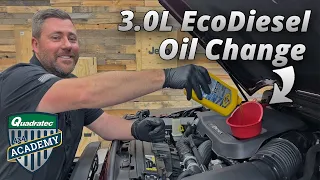 3.0L EcoDiesel Oil Change How to for Jeep Wrangler JL & Jeep Gladiator JT