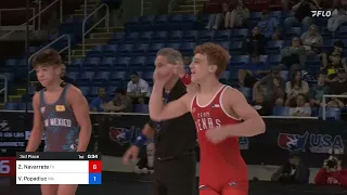 2023 16U GR U.S. Marine Corps Nationals: Zayn Navarrete vs Valentine Popadiuc:126 Ibs 3rd Place Bout