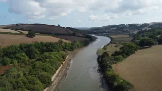 RIVER DART AT TOTNES IN DEVON UK.(4K)