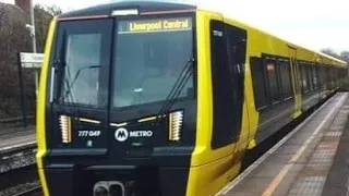 *first day in service* merseyrail stadler class 777 train 777049