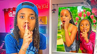 BOY SNEAKS CRUSH IN THE HOUSE TO HAVE A POOL PARTY🤭🥰 (FULL MOVIE)