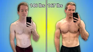 One Year Gym Transformation - 21 LBS Of Muscle